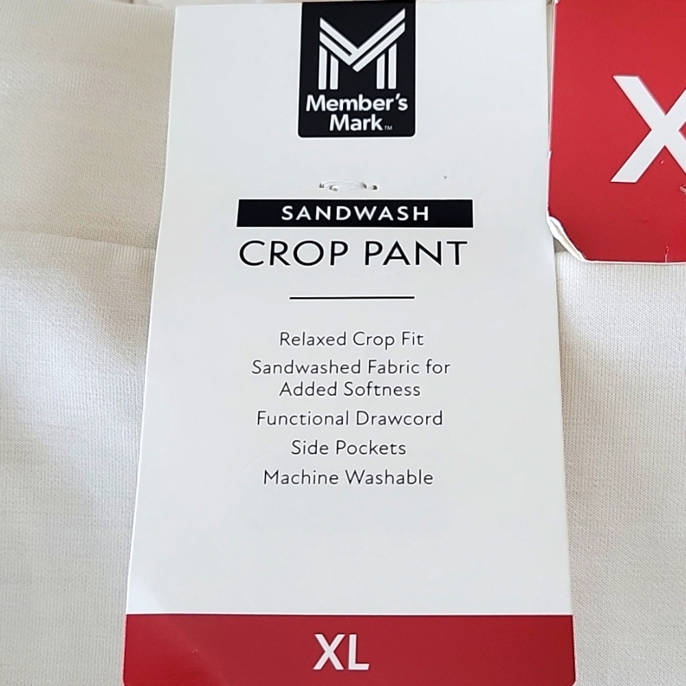 Member's Mark Women's Soft Sandwash Wide Leg Crop Pant XL NWT - Picture 7 of 11
